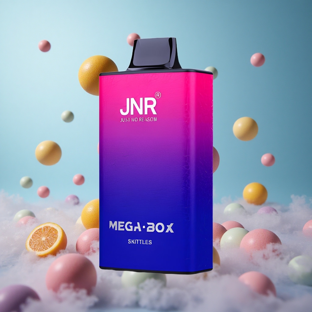 JNR Mega Box 25000 Puffs 30ml Skittles Disposable Vape Dual Mesh Coil