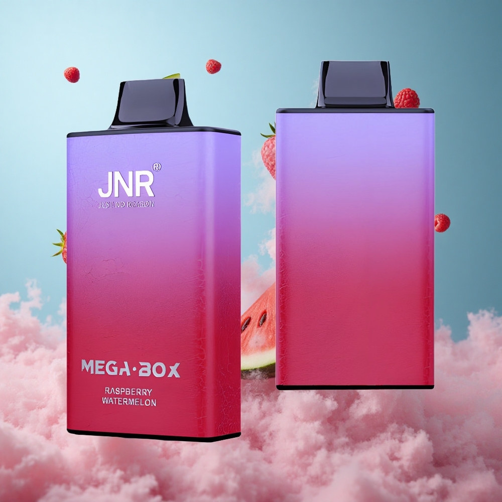 JNR Mega Box 25000 Puffs Disposable Vape Raspberry Watermelon 30ml 850mAh Dual Mesh 2% Nicotine