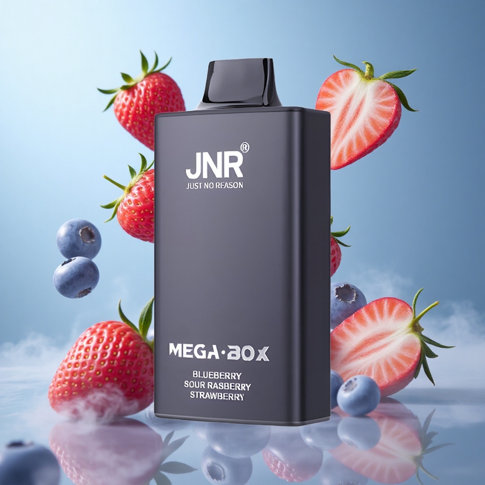 JNR Mega Box 25000 Puffs Dual Mesh 30ml Blueberry Sour Raspberry Strawberry