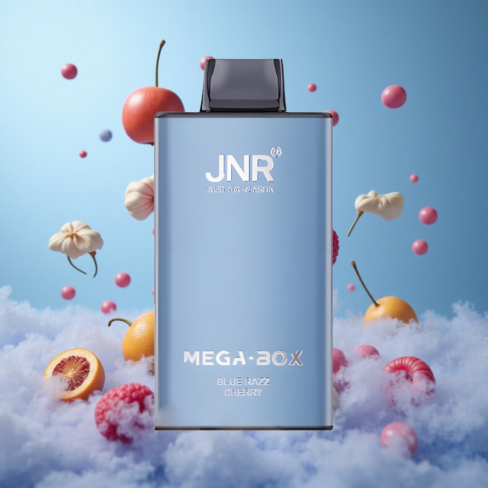 JNR Mega Box 25000 Puffs Dual Mesh Disposable Vape Blue Razz Cherry 30ml 850mAh Type-C