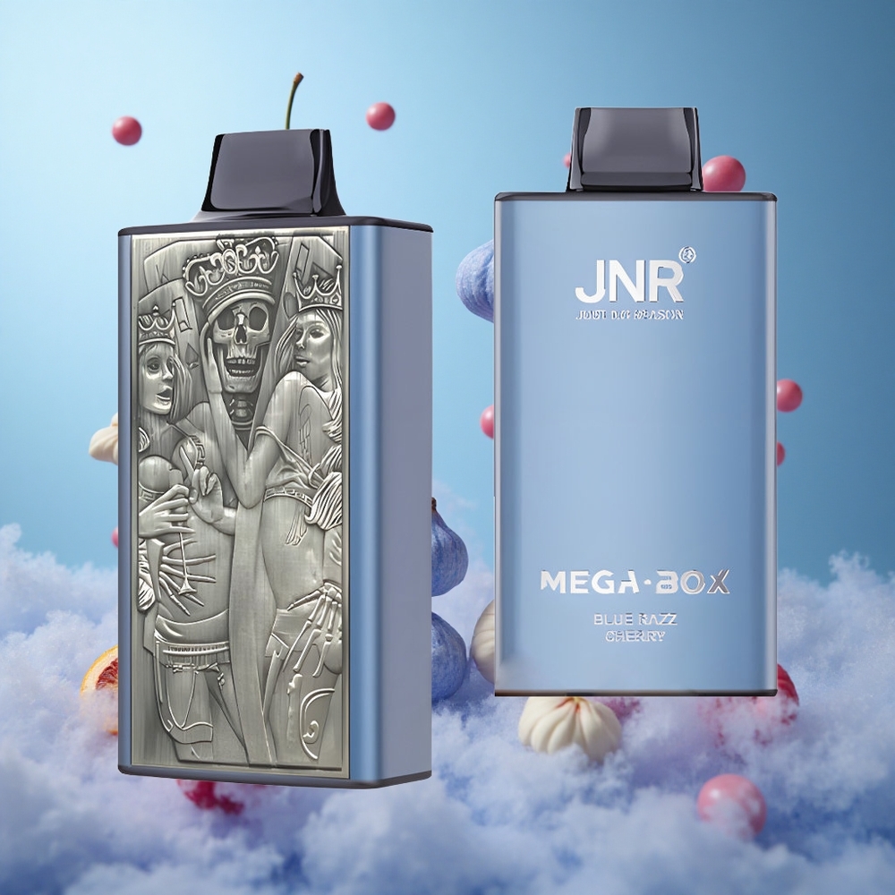 JNR Mega Box 25000 Puffs Dual Mesh Disposable Vape Blue Razz Cherry 30ml 850mAh Type-C