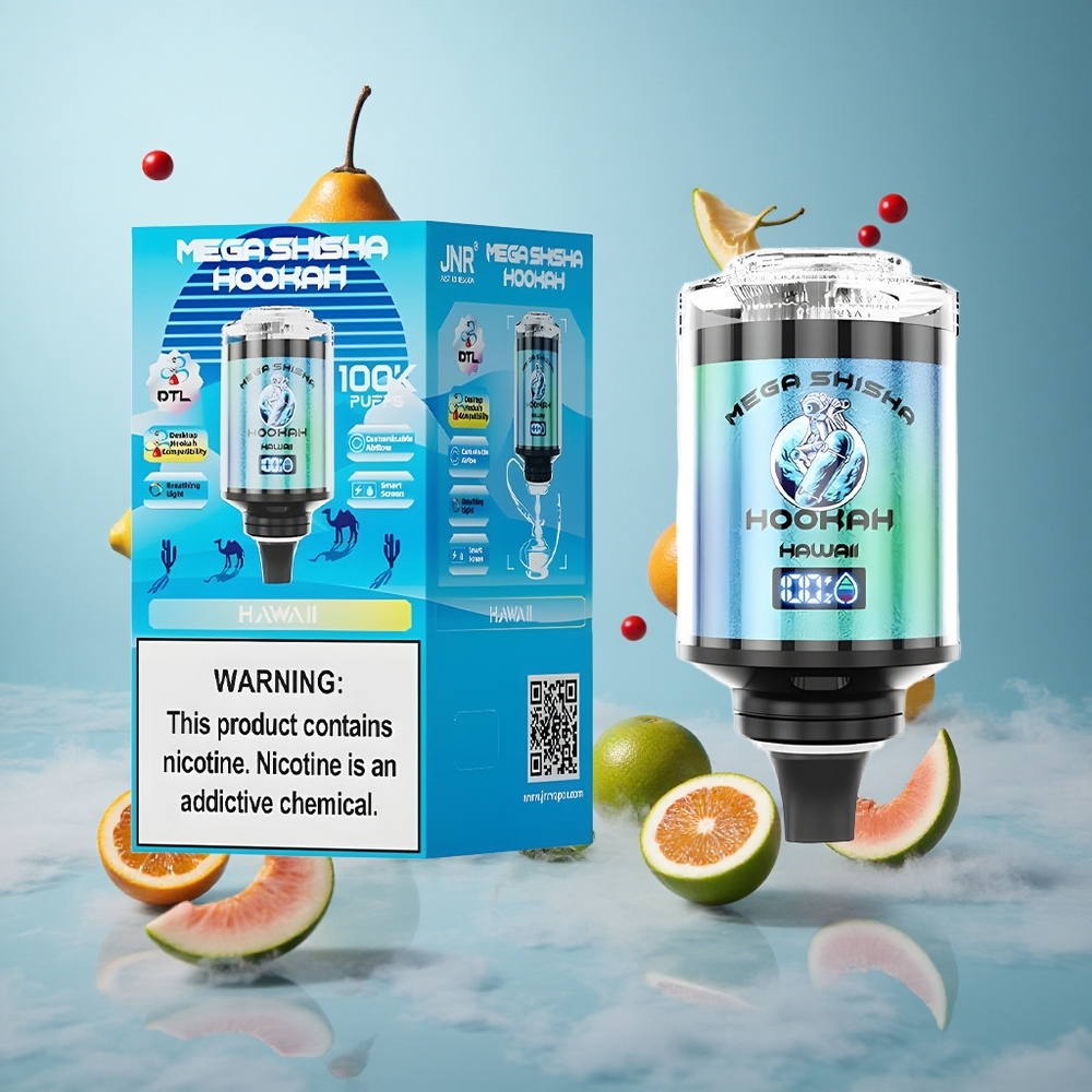 JNR Mega Shisha 100K 60ml 2200mAh Type-C Desktop Hawaii