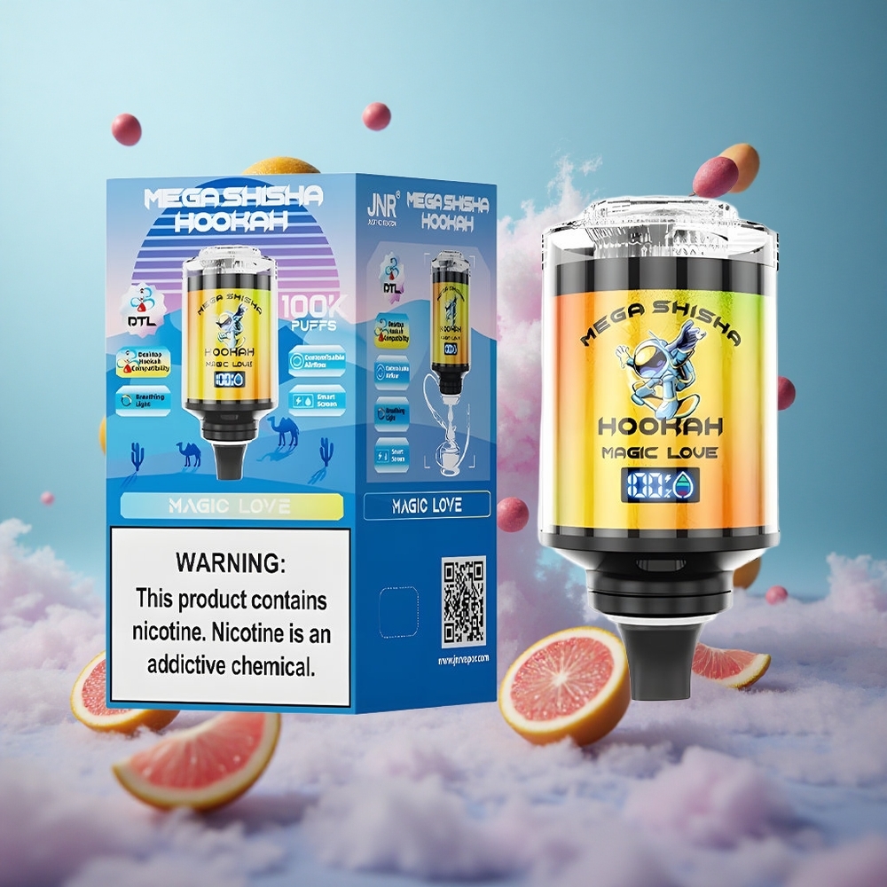 JNR Mega Shisha 100K 70.2mm Desktop 60mL 2200mAh Type-C Magic Love