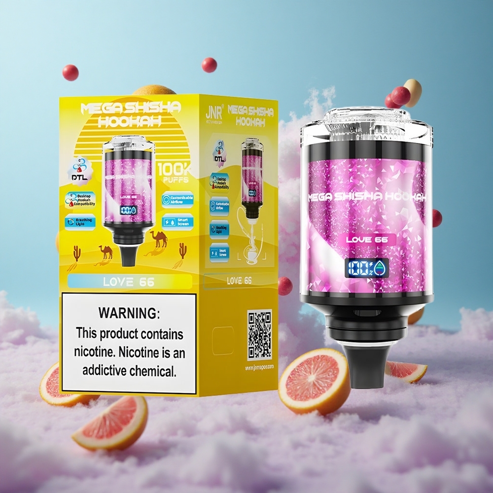 JNR Mega Shisha 100K Love 66 60ml 2200mAh Type-C Airflow