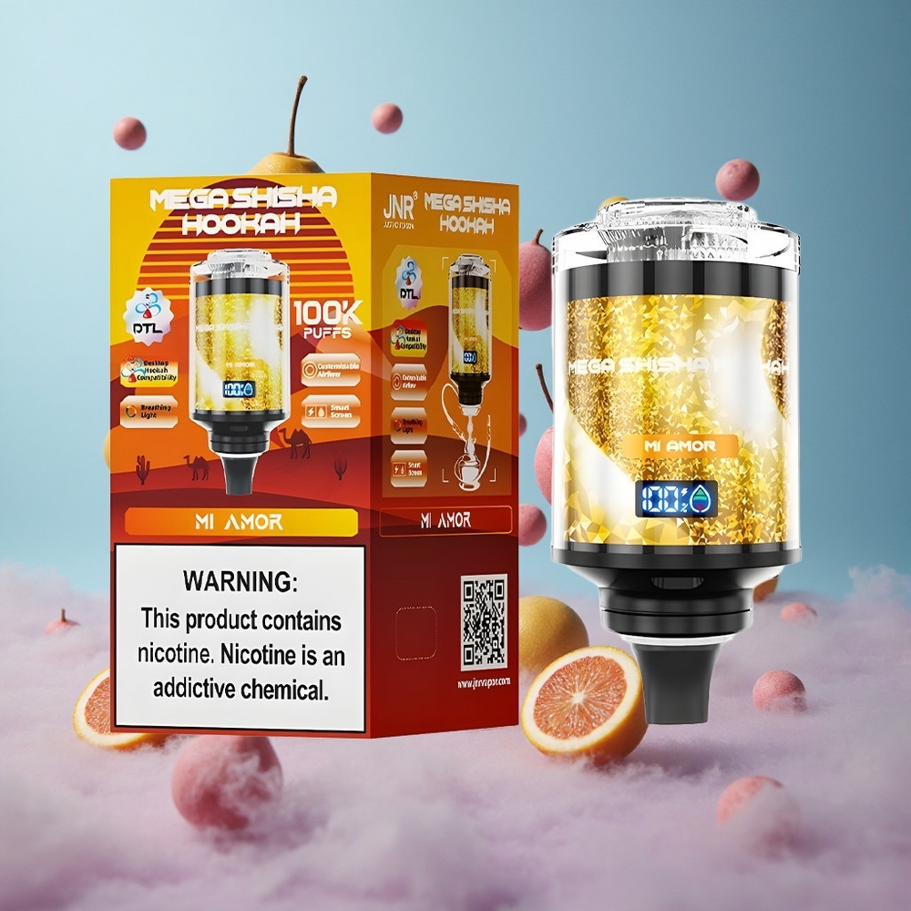 JNR Mega Shisha 100K Mi Amor Desktop Compatibility 60ml 2200mAh Type-C Airflow