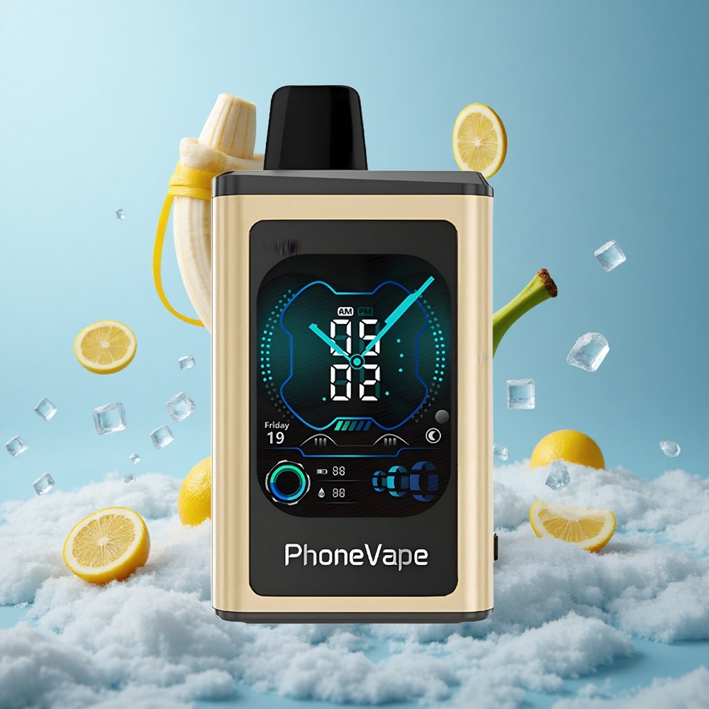 JNR PhoneVape 30000 Puffs Turbo Adjustable Airflow Banana Ice Disposable Vape