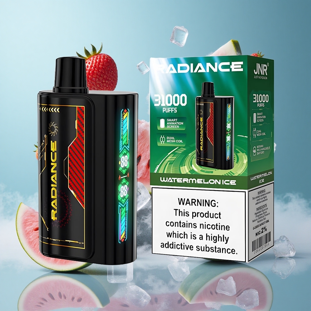 JNR Radiance 31000 Puffs 28ml Dual Mesh Watermelon Ice Disposable Vape