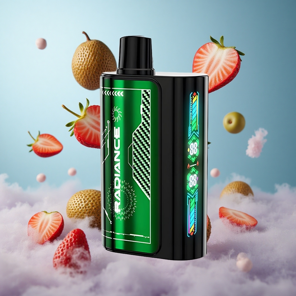 JNR Radiance 31000 Puffs 28ml Strawberry Kiwi Dual Mesh Rechargeable Disposable Vape