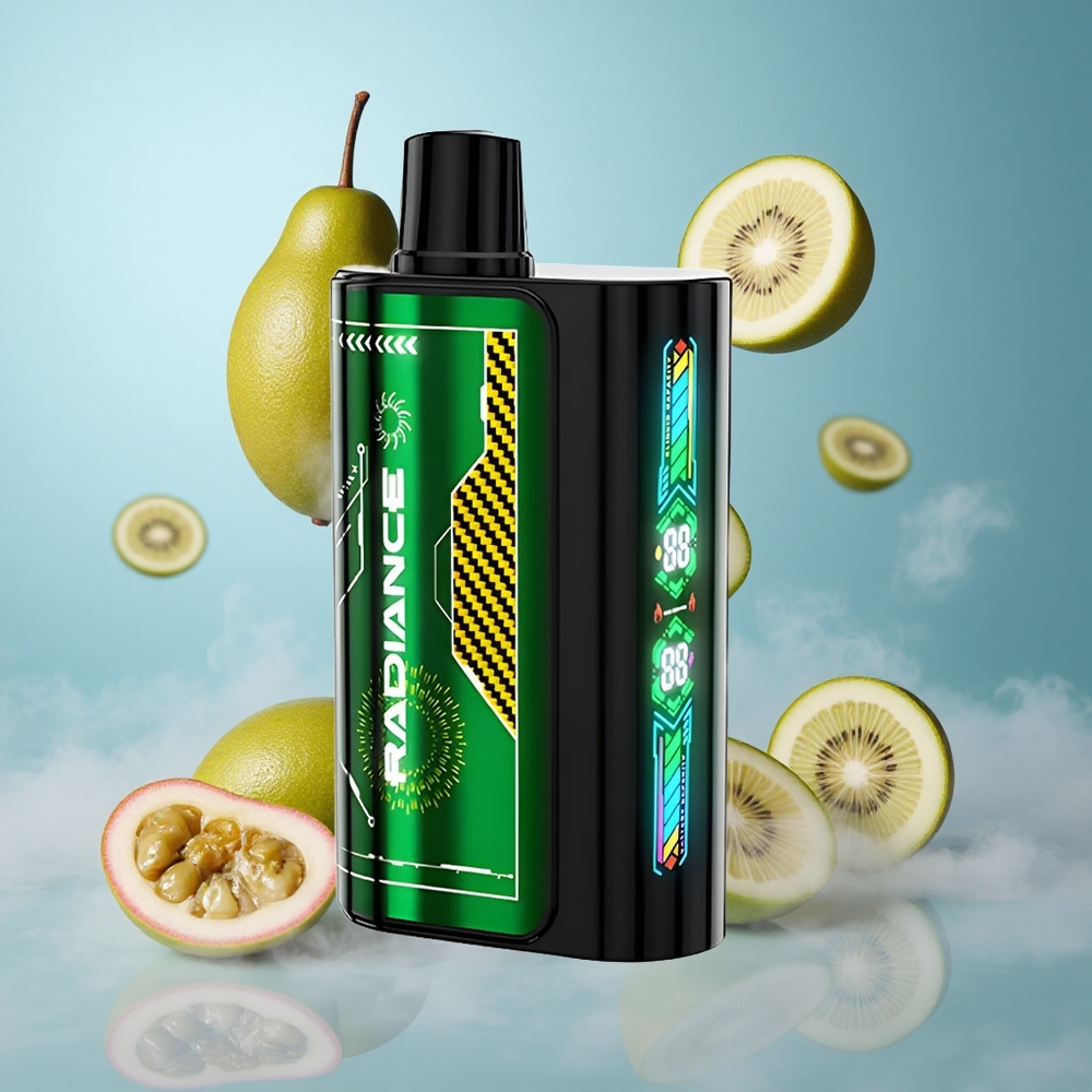 JNR Radiance 31000 Puffs Disposable Vape Passion Fruit Kiwi 28ml Dual Mesh 950mAh Type-C 2% Nicotine