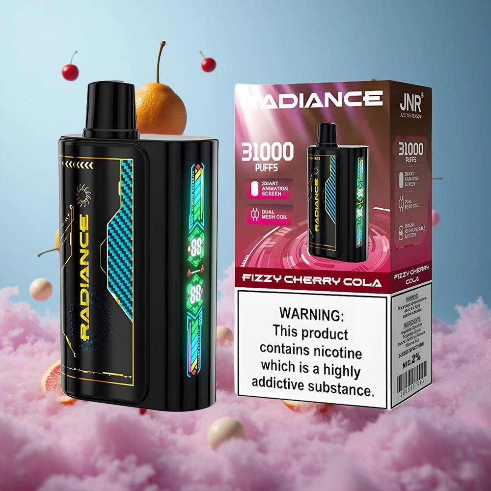 JNR Radiance 31000 Puffs Dual Mesh Fizzy Cherry Cola 28ml 2% Nicotine Type-C