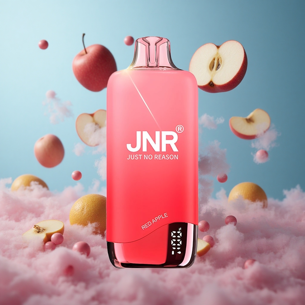 JNR Rainbow 10500 Puffs 18ml 0.8ohm Mesh Red Apple Disposable Vape