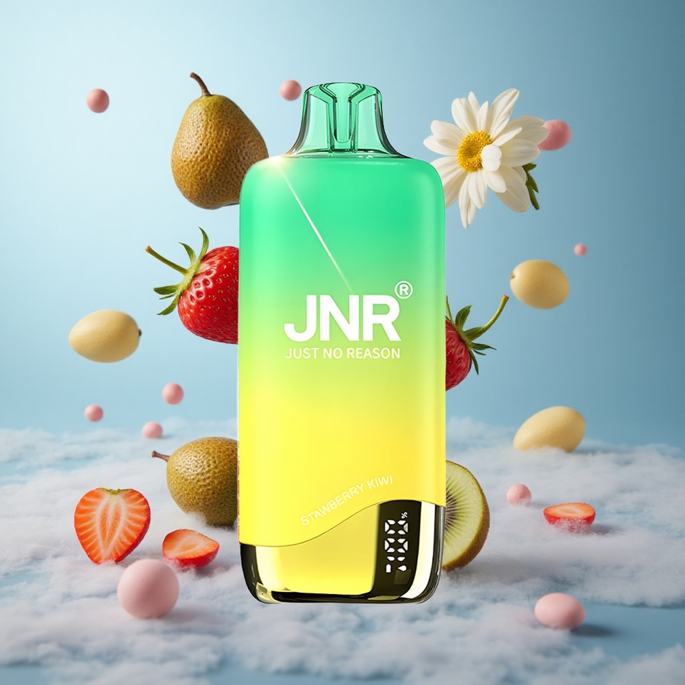 JNR Rainbow 10500 Puffs Disposable Vape Strawberry Kiwi 600mAh 18ml Mesh Coil