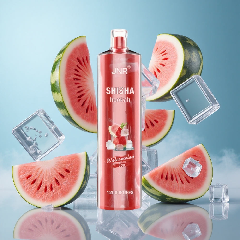 JNR Shisha Hookah 12000 Puffs Watermelon Ice 24ml 750mAh Type-C Fast Charging