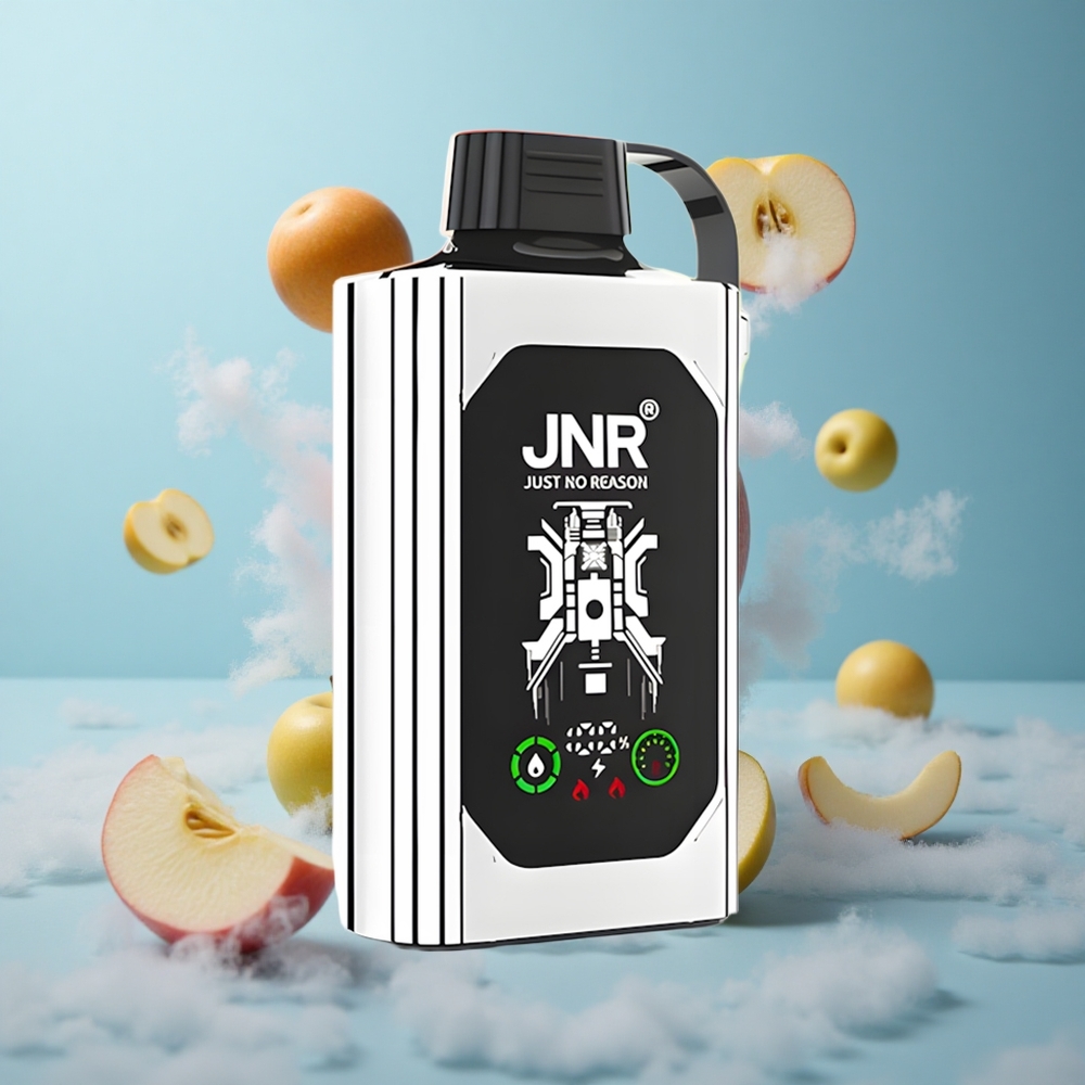 JNR Shisha Hookah Box 20500 Puffs Disposable Vape Double Apple HD Display 1000mAh 25ml Dual Mesh Coil Dual Core Type-C Quick Charge
