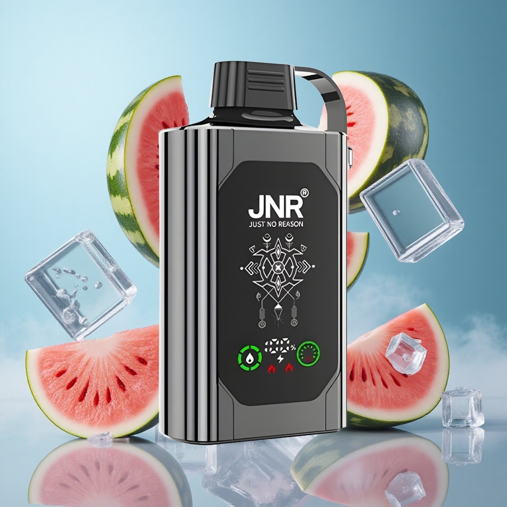 JNR Shisha Hookah Box 20500 Puffs Disposable Vape Watermelon Ice 25ml 1000mAh Dual Mesh Coil Type-C 0%/2%/5% Nicotine