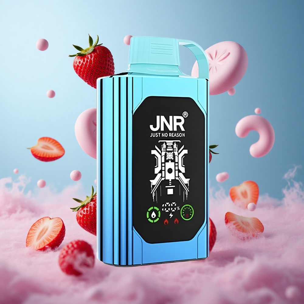 JNR Shisha Hookah Box 20500 Puffs HD Display Disposable Vape Strawberry Raspberry Candy Dual Mesh Coil Type-C 25ml