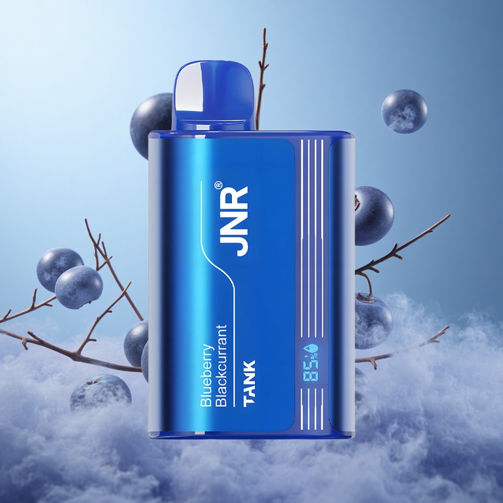 JNR Tank 10000 Puffs Disposable Vape Blueberry Blackcurrant Adjustable Airflow Dual Mesh Coil Type-C