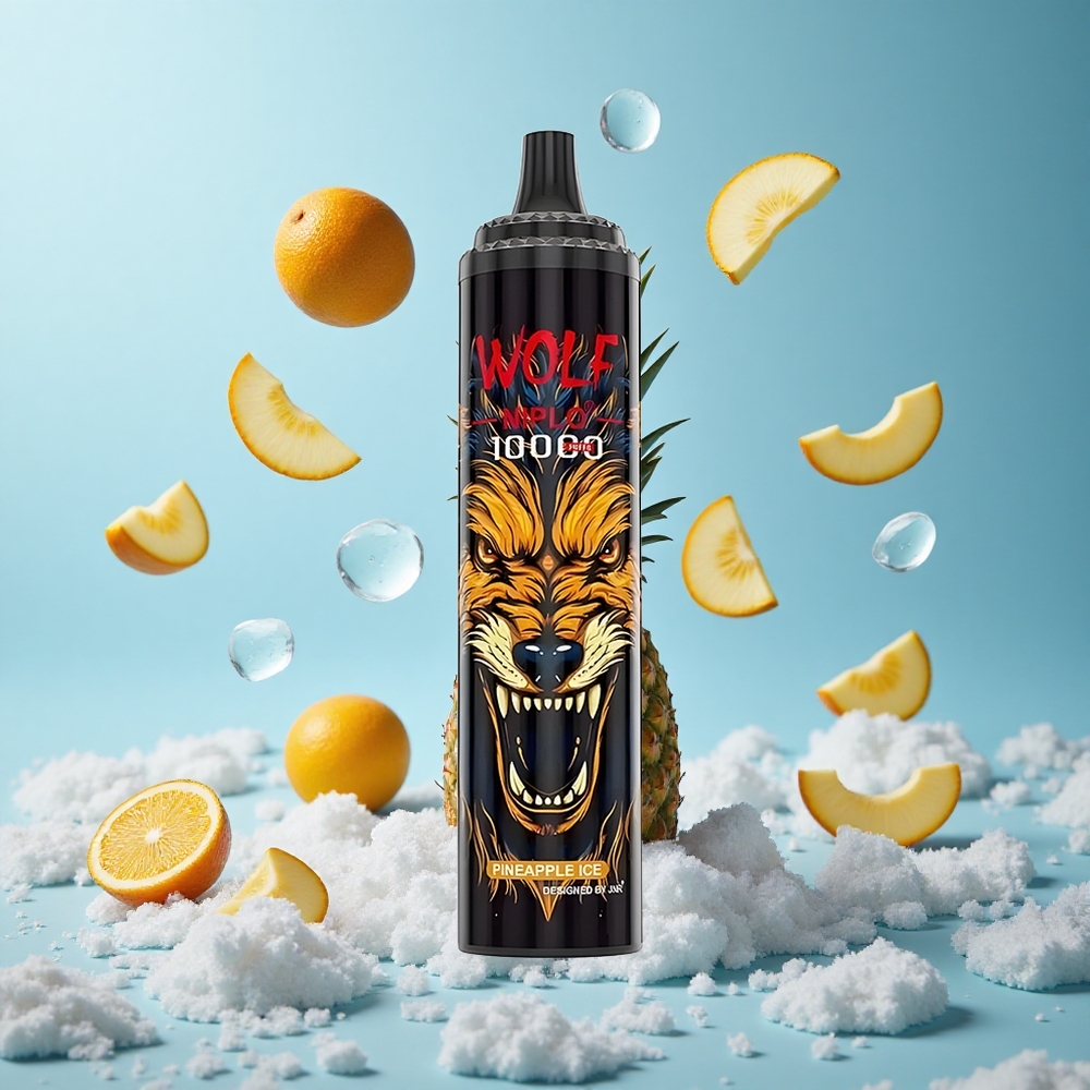 JNR Wolf Niplo 10000 Puffs 20ml Pineapple Ice Mesh 1.0Ohm Type-C 650mAh