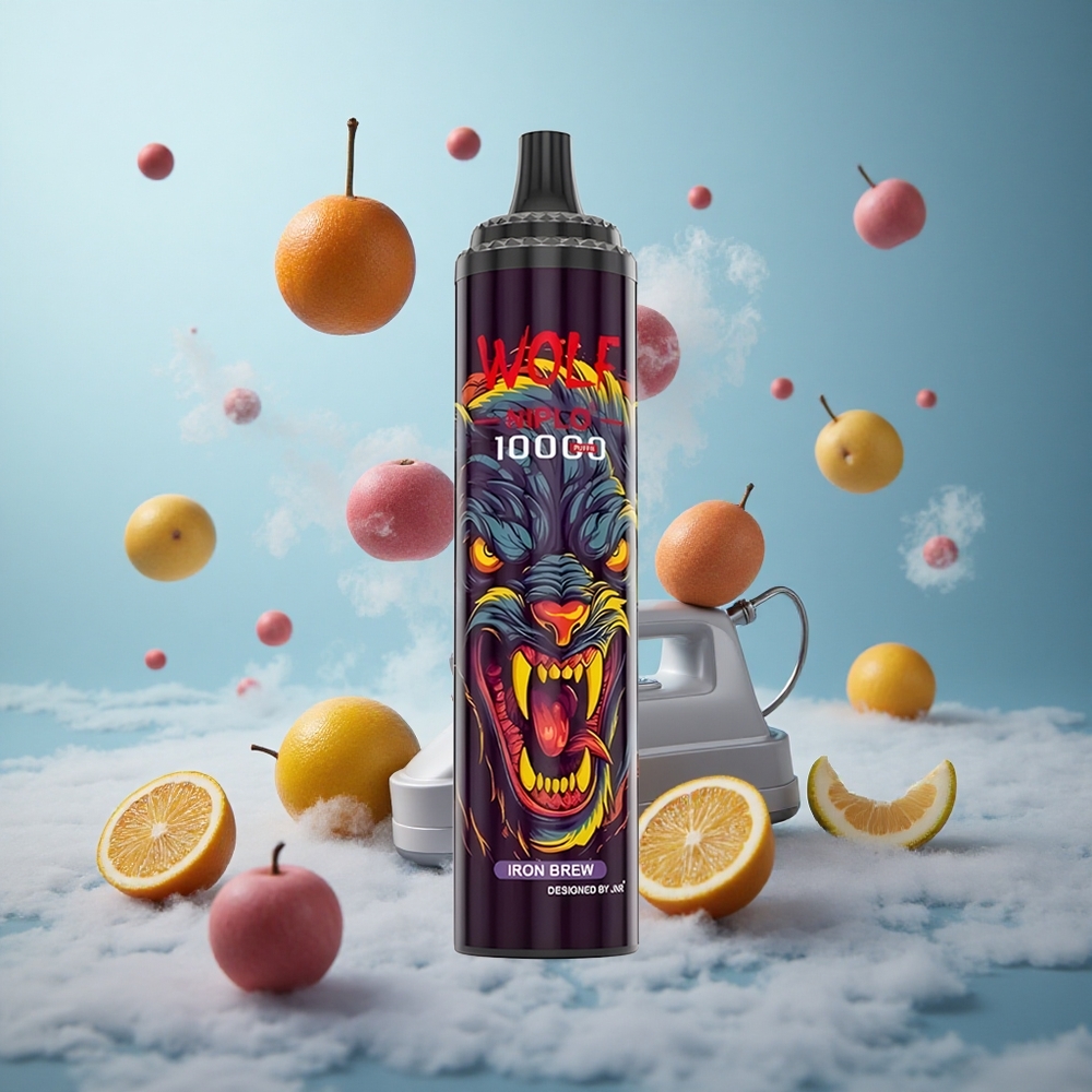 JNR Wolf Niplo 10000 Puffs Iron Brew 1.0 Ohm 650mAh 20ml Type-C