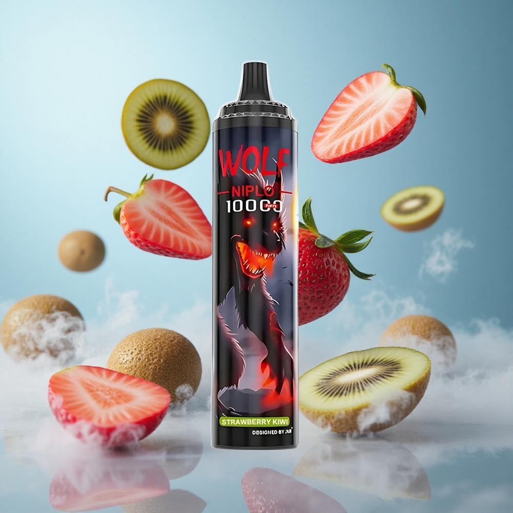JNR Wolf Niplo 10000 Puffs Strawberry Kiwi 20ml 650mAh Type-C