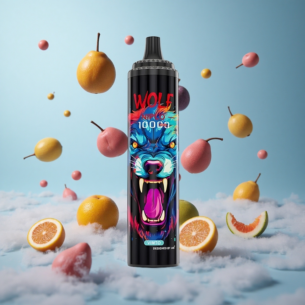 JNR Wolf Niplo 10000 Puffs Vimto 20ml 650mAh Type-C Mesh 1.0 Ohm 0%/2%/5% Nicotine