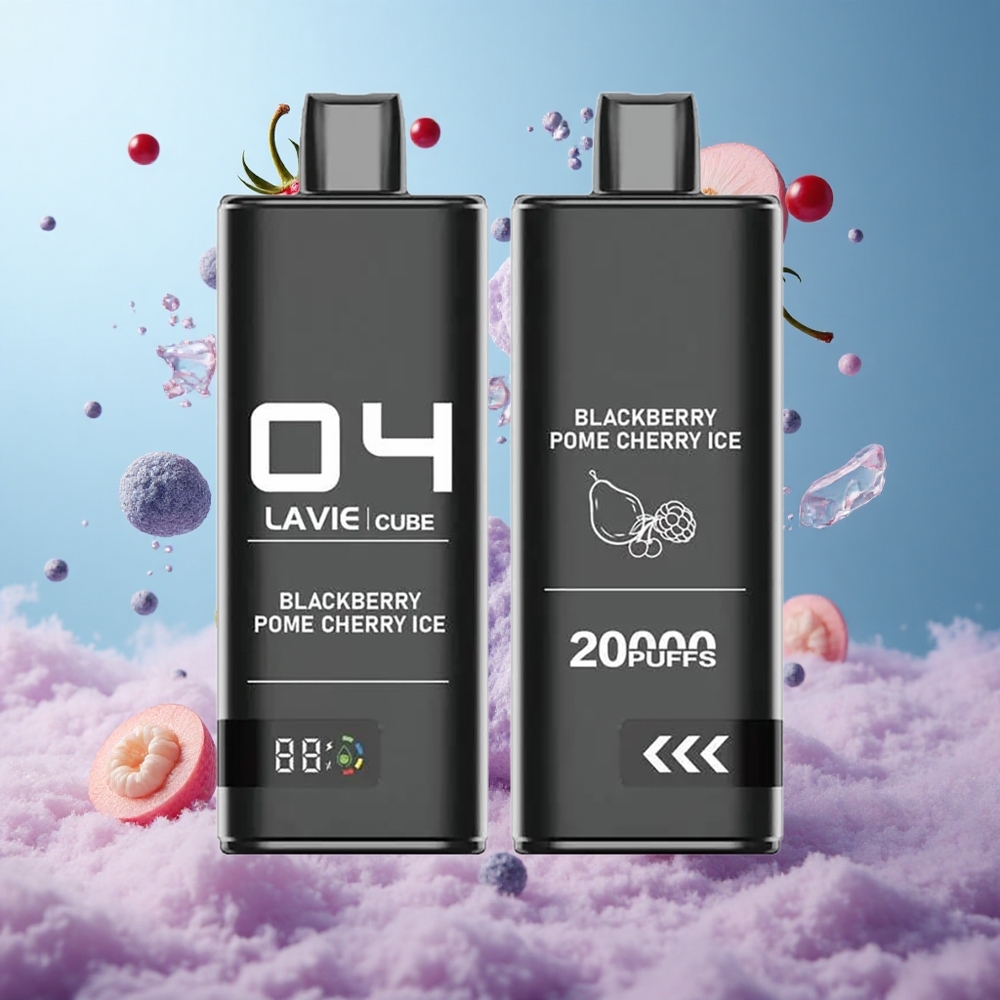 Lavie Cube 20000 Puffs 28ML 2%/5% Nicotine Blackberry Pome Cherry Ice Disposable Vape