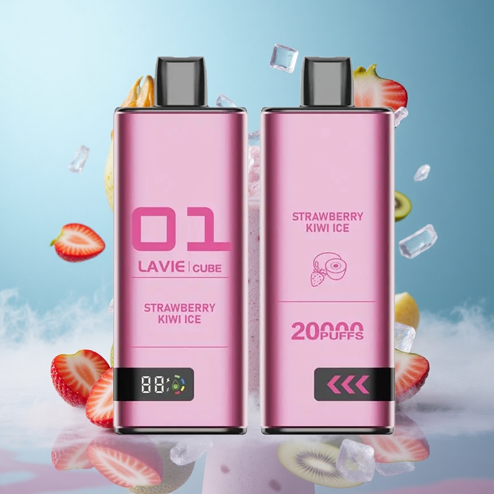 Lavie Cube 20000 Puffs 28ML 2%/5% Nicotine Strawberry Kiwi Ice Disposable Vape