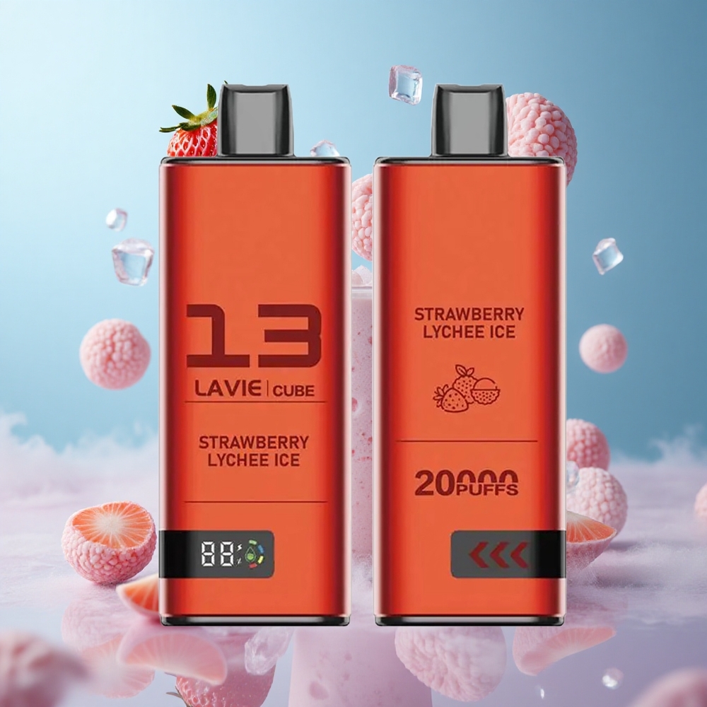 Lavie Cube 20000 Puffs 28ML 600mAh Type-C Disposable Vape Strawberry Lychee Ice