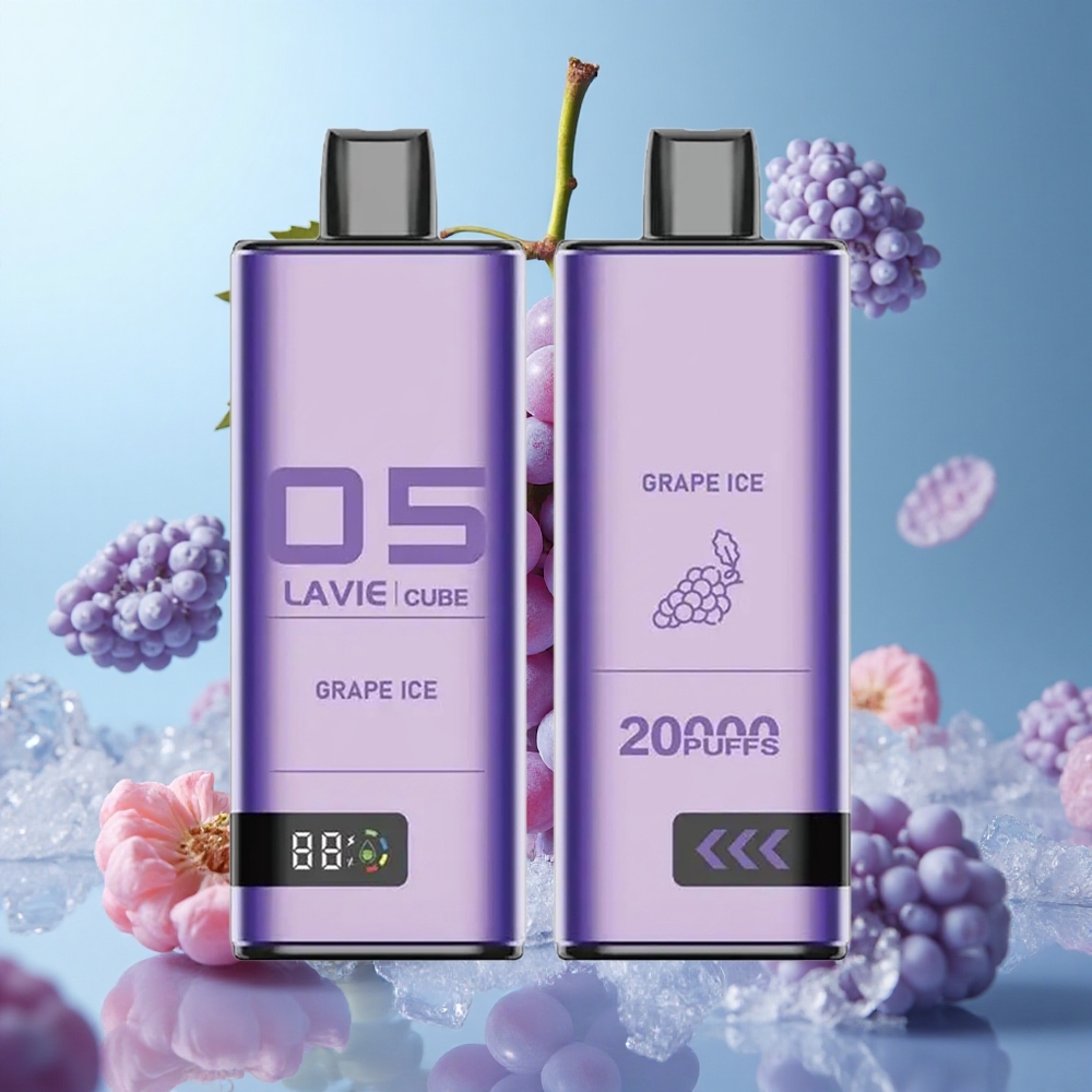 Lavie Cube 20000 Puffs 28ML Grape Ice Disposable Vape 600mAh Type-C