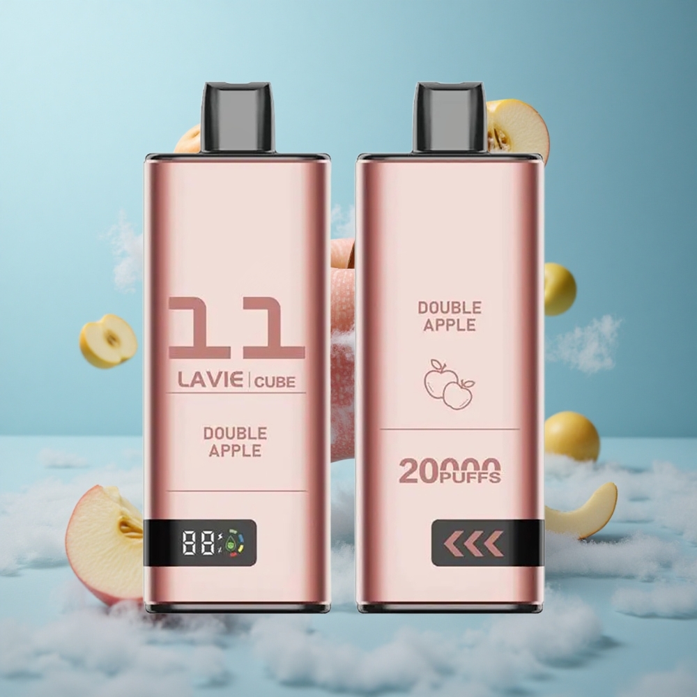 Lavie Cube 20000 Puffs Disposable Vape Double Apple 28ML 2%/5% Nicotine Type-C