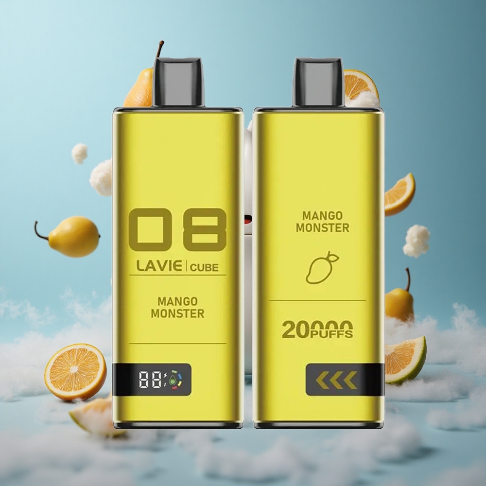 Lavie Cube 20000 Puffs Disposable Vape Mango Monster 28ML 2%/5% Nicotine Type-C