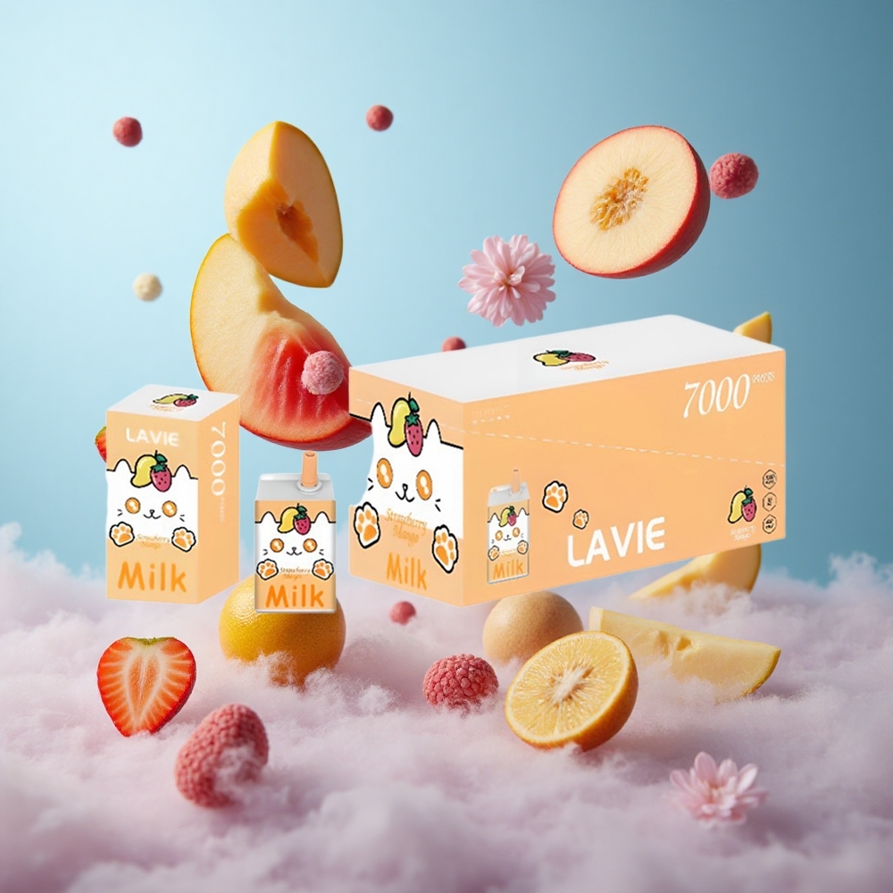 LAVIE Milk 7000 16ML 600mAh Type-C Strawberry Mango Disposable Vape