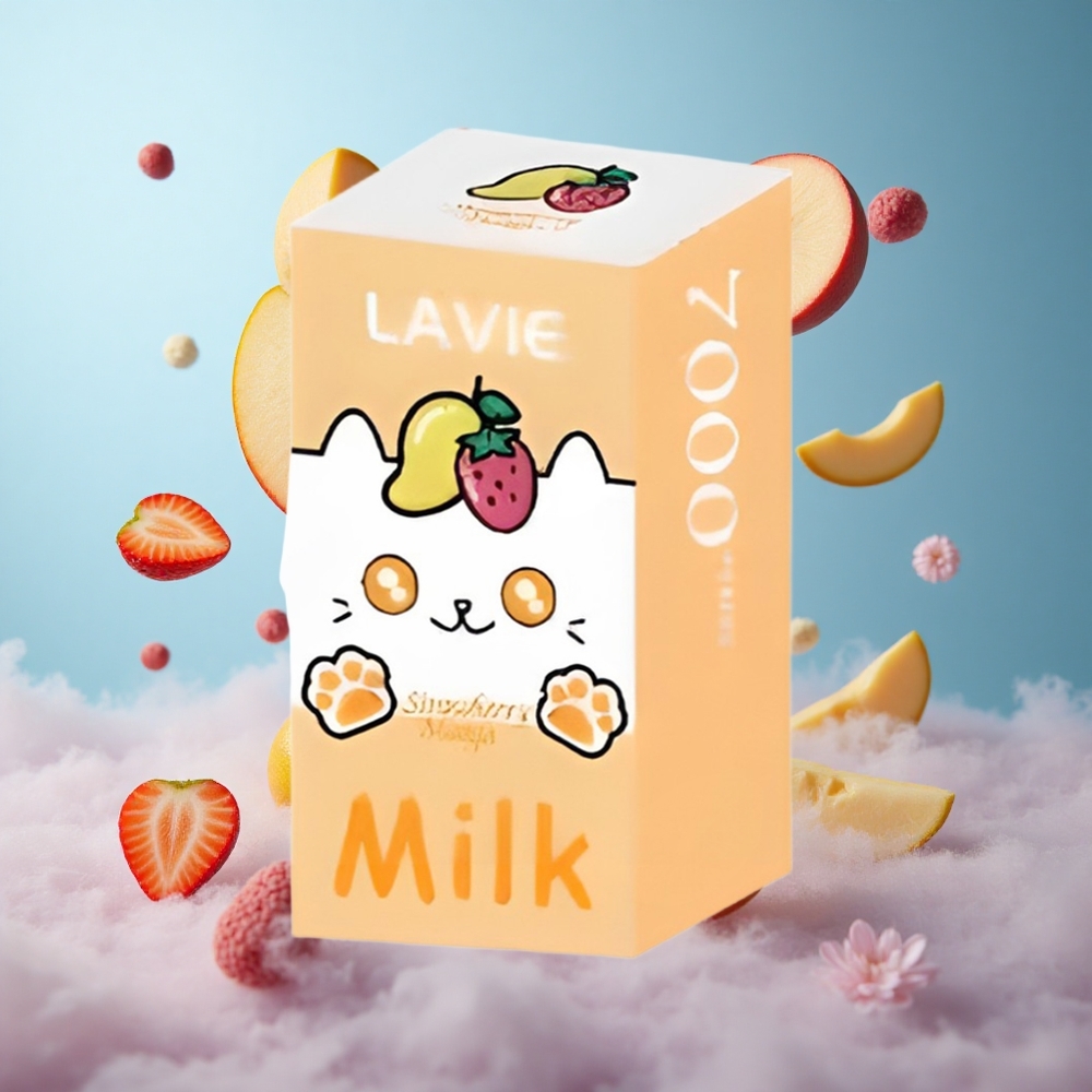 LAVIE Milk 7000 16ML 600mAh Type-C Strawberry Mango Disposable Vape