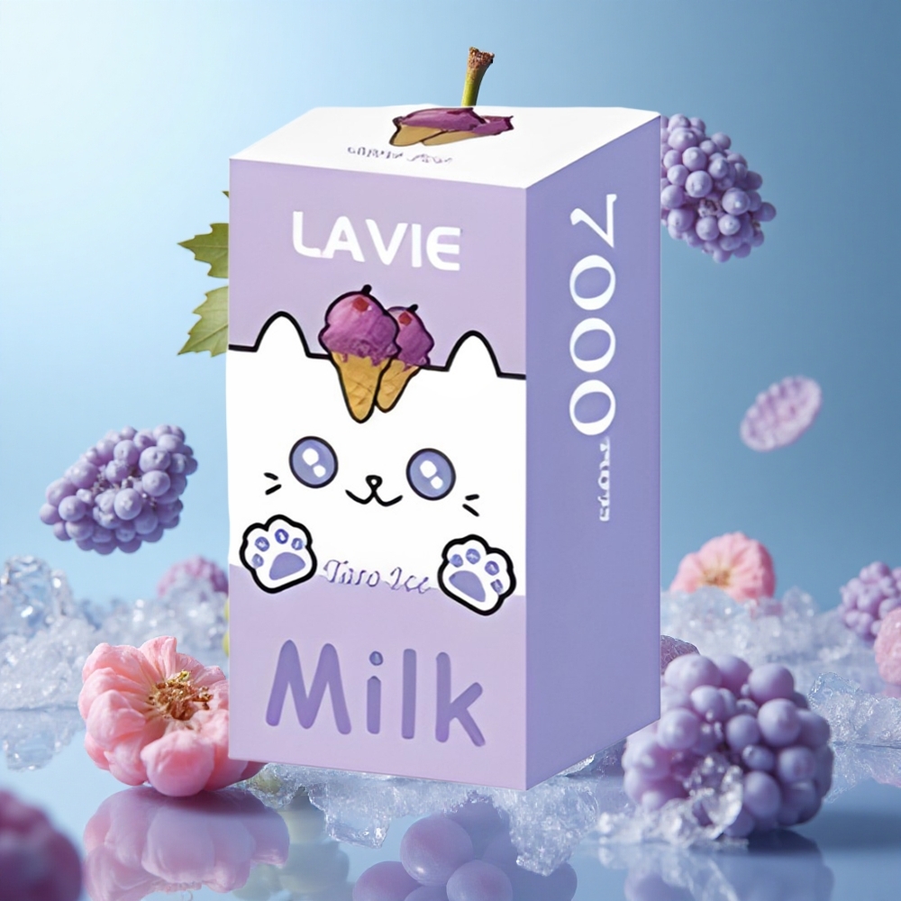 LAVIE Milk 7000 Puffs 16ML Grape Ice Rechargeable Type-C
