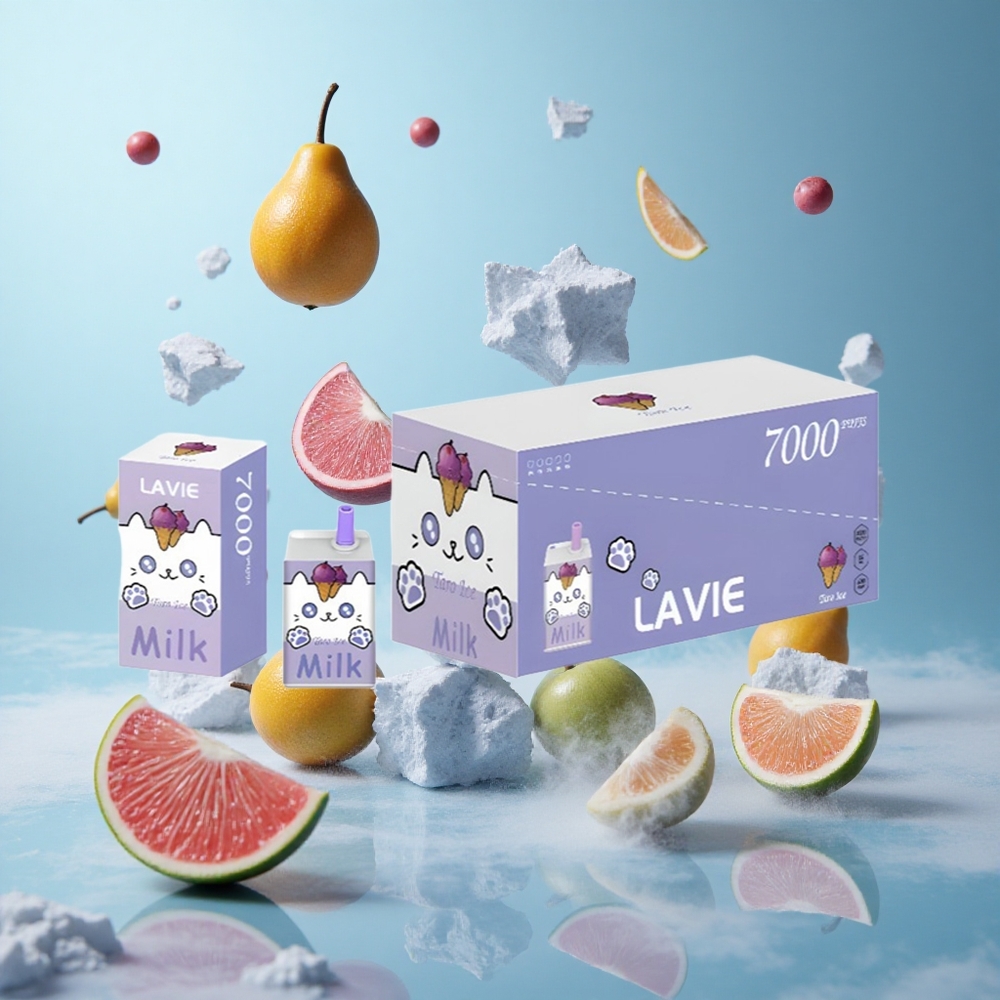 LAVIE Milk 7000 Puffs 16ML Taro Ice Rechargeable Type-C