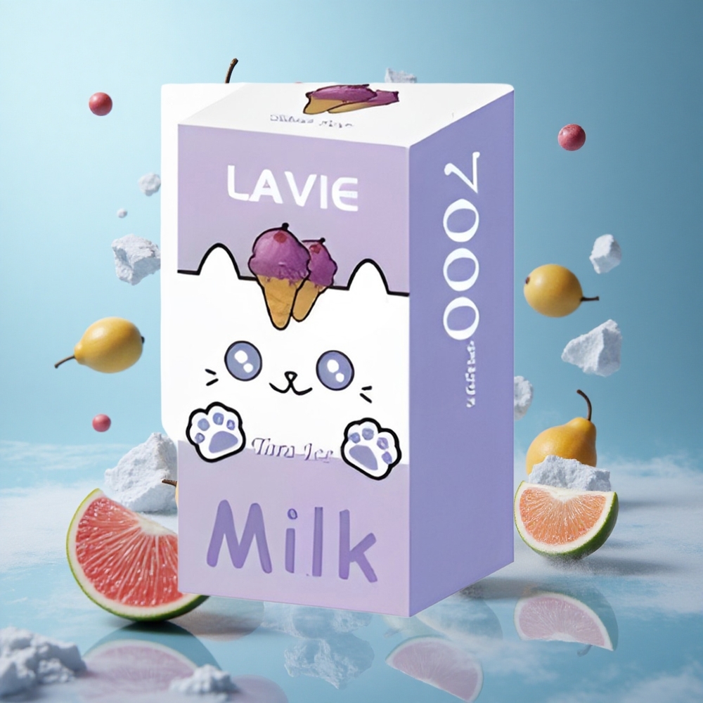 LAVIE Milk 7000 Puffs 16ML Taro Ice Rechargeable Type-C
