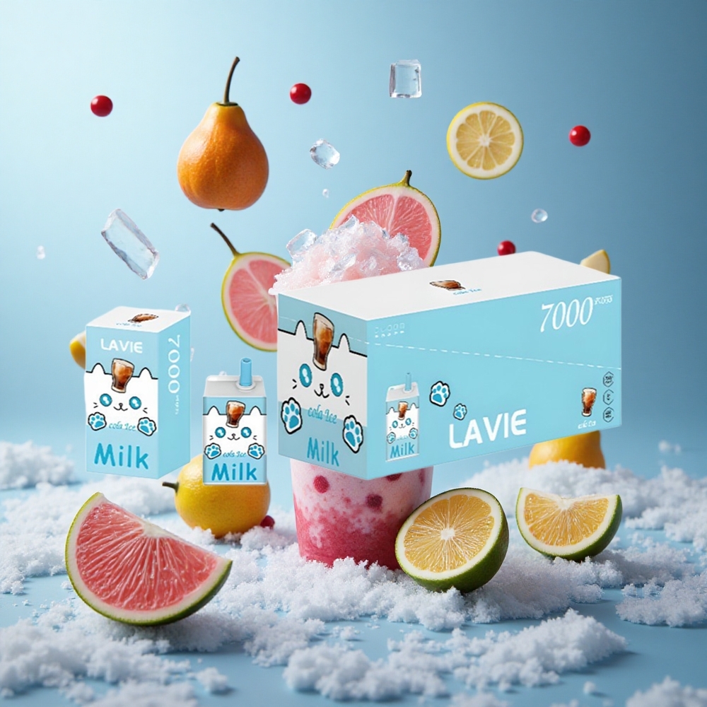 LAVIE Milk 7000 Puffs Cola Ice Disposable Vape 16ML Type-C Rechargeable