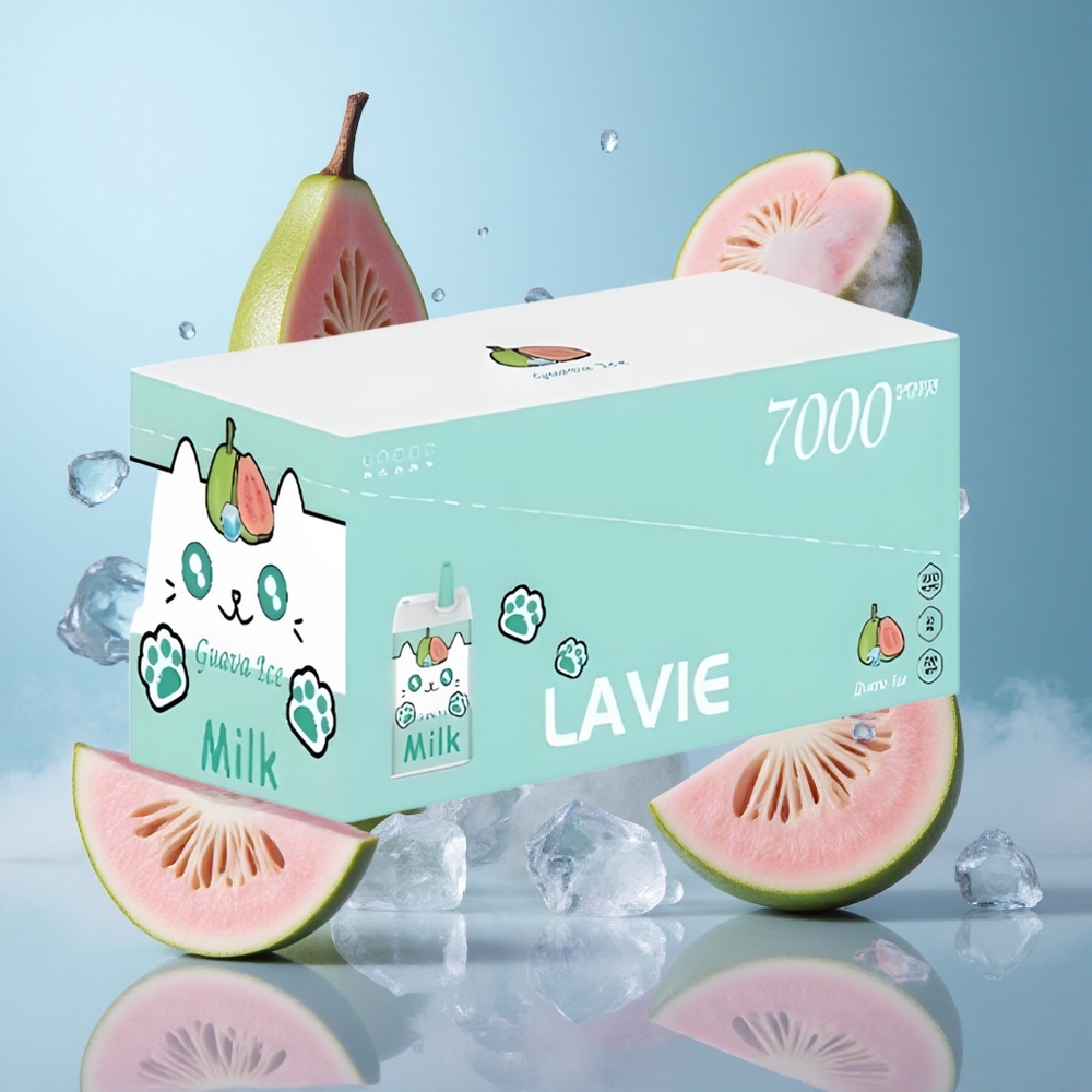 LAVIE Milk 7000 Puffs Disposable Vape Guava Ice 16ML 600mAh Type-C