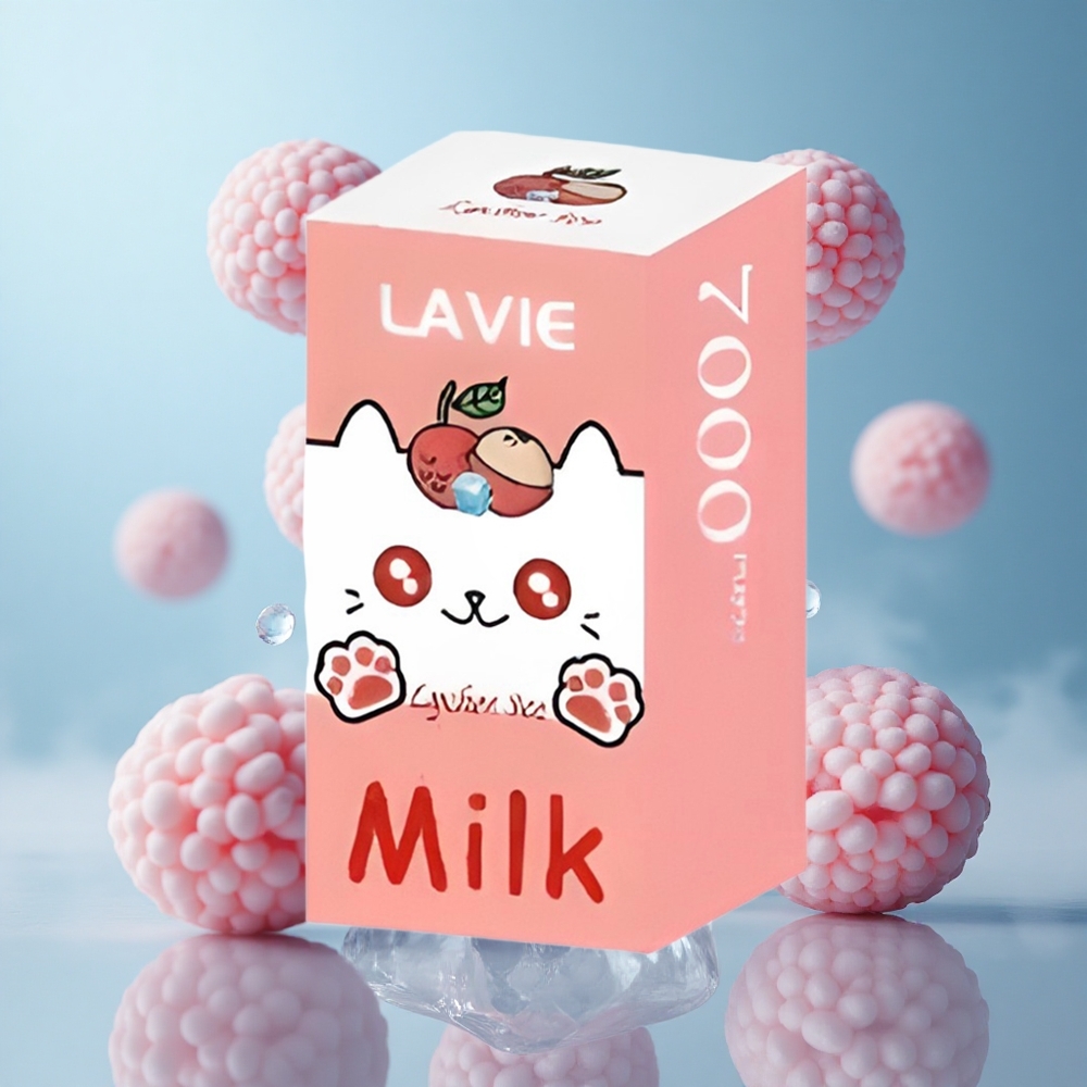 LAVIE Milk 7000 Puffs Lychee Ice 16ML Type-C Rechargeable