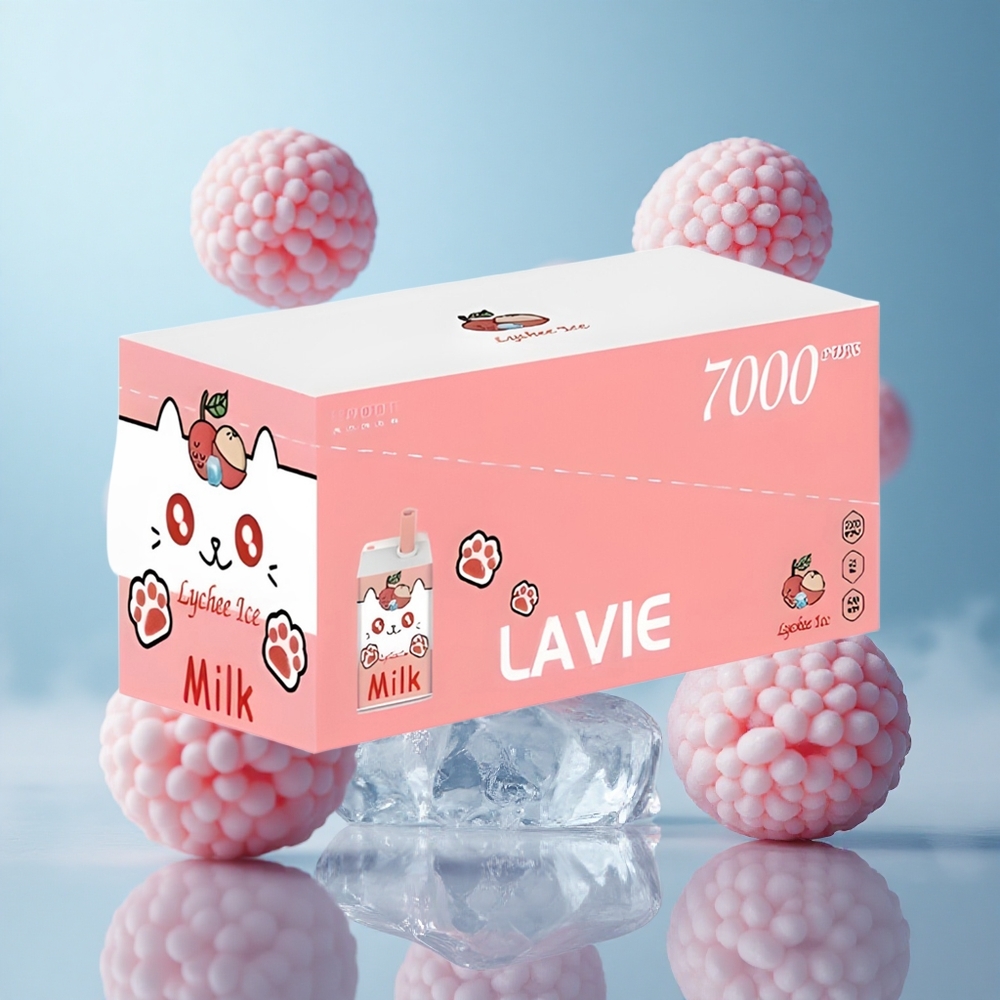 LAVIE Milk 7000 Puffs Lychee Ice 16ML Type-C Rechargeable