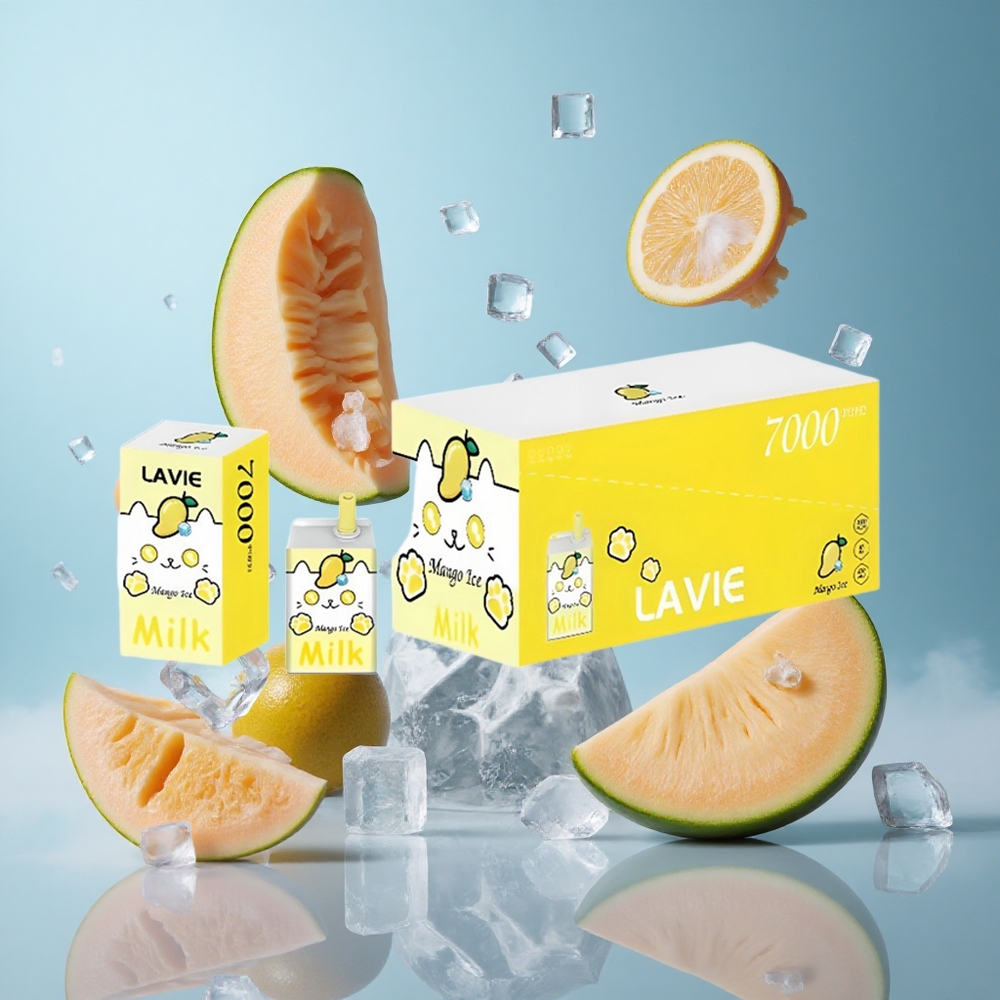 LAVIE Milk 7000 Puffs Mango Ice Rechargeable Type-C 16ML 600mAh