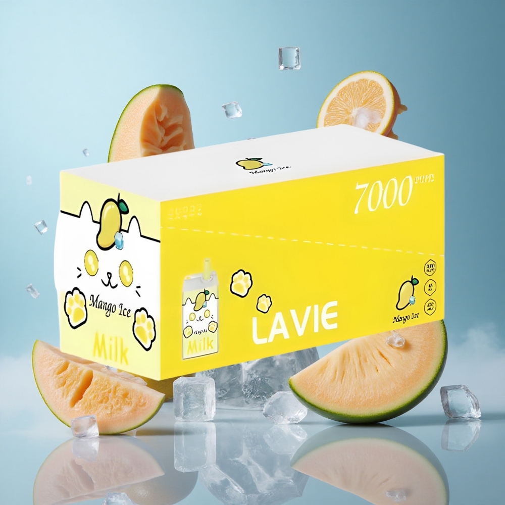 LAVIE Milk 7000 Puffs Mango Ice Rechargeable Type-C 16ML 600mAh