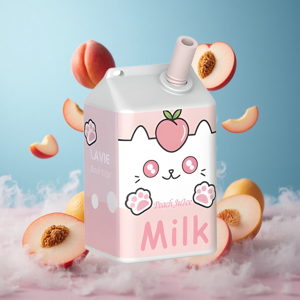 LAVIE Milk 7000 Puffs Peach Juice 16ML Type-C Rechargeable Disposable Vape