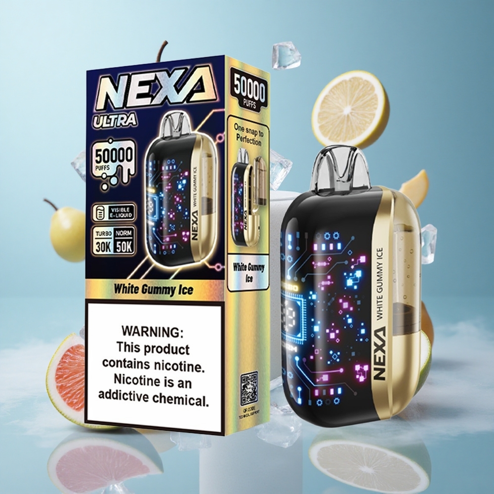 NEXA Ultra 50000 Puffs 20ml 5% Nicotine White Gummy Ice Disposable Vape
