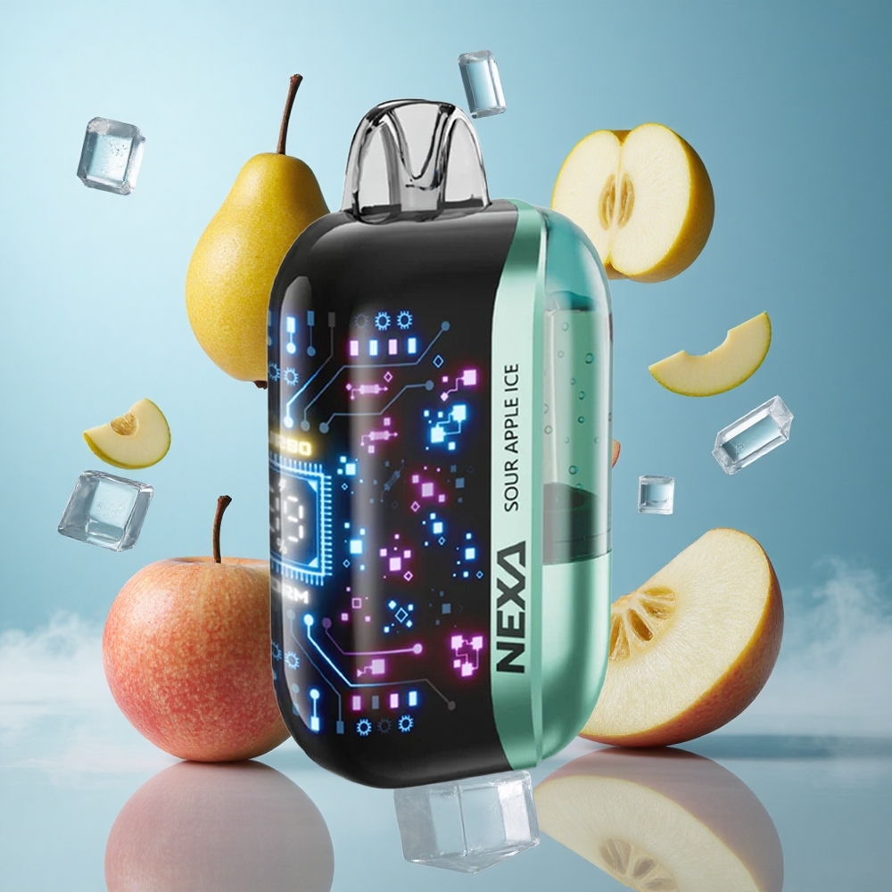NEXA Ultra 50000 Puffs Dual Mesh Disposable Vape Sour Apple Ice