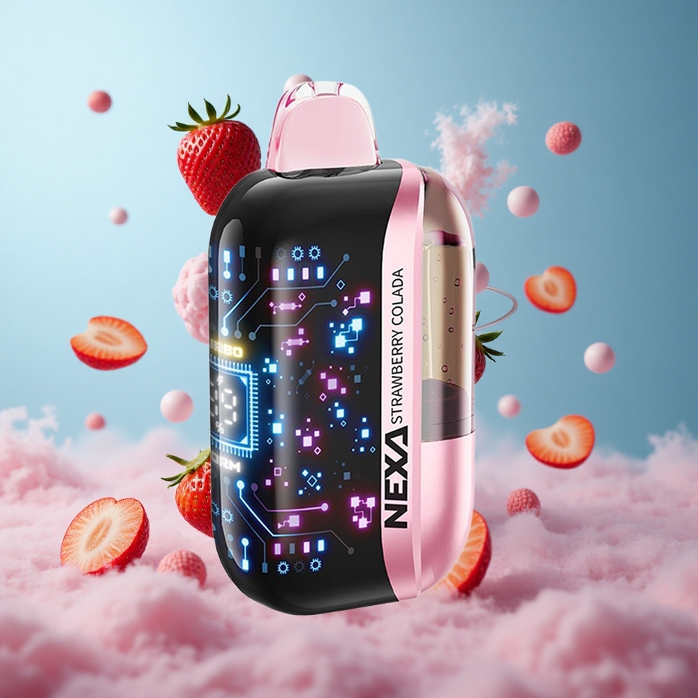 NEXA Ultra 50000 Puffs Strawberry Colada 20ml 800mah 5% Nicotine 0.9ohm Dual Mesh