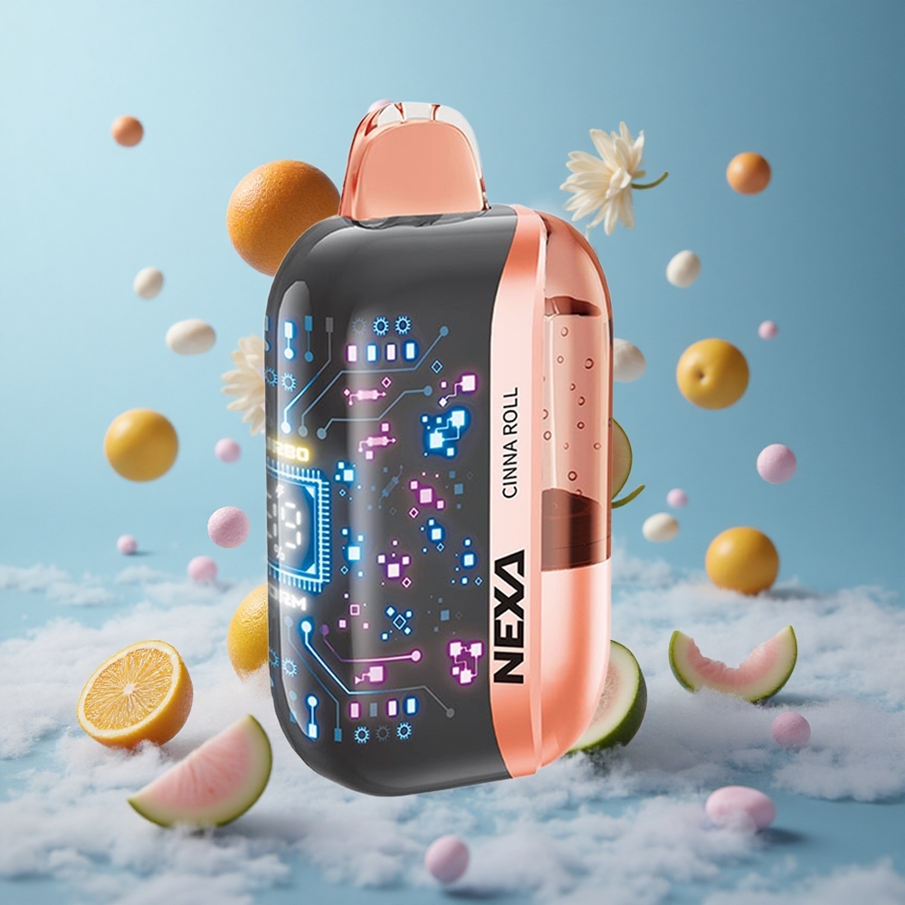 NEXA Ultra 50K Disposable Vape Cinna Roll 20ml 800mah 5% Nicotine 0.9ohm Dual Mesh