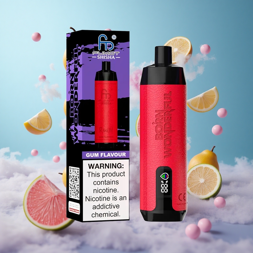 RandM Fumot Shisha 10000 Puffs Disposable Vape Gum 18mL 850mAh Type-C