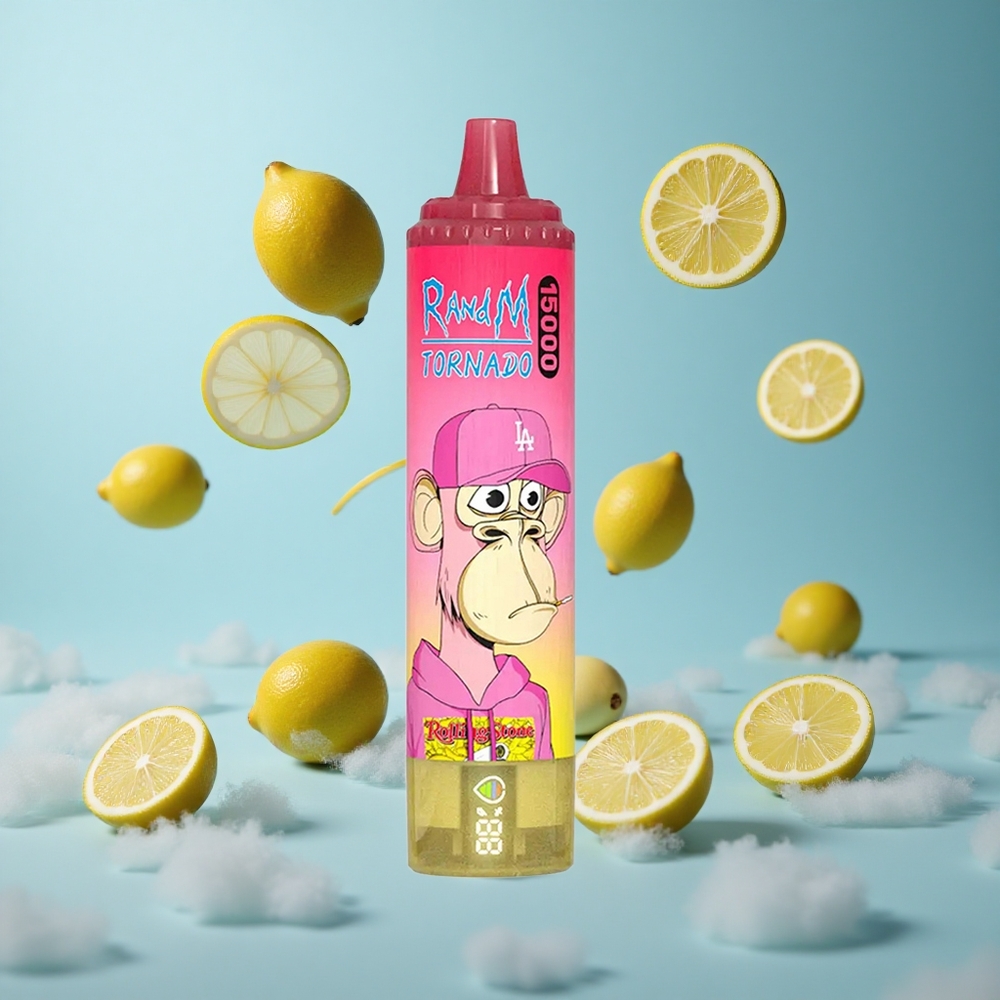 RandM Fumot Tornado 15000 Puffs Lemon Mesh LCD Type-C 850mAh 25ml