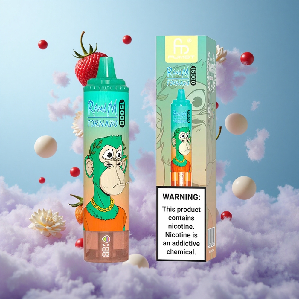 RandM Fumot Tornado 15000 Puffs Triple Berry 25ml 850mAh Mesh LCD Type-C